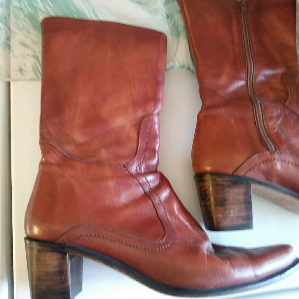 Tanguis Leather Distressed Look boot Euro 38/us 8